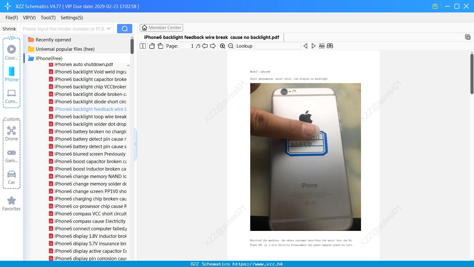 IPhone6 Backlight Feedback Wire Break Cause No Backlight
